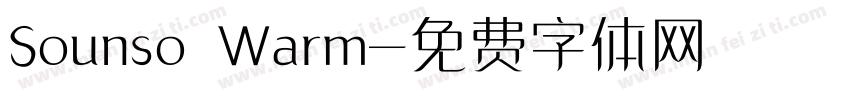 Sounso Warm字体转换